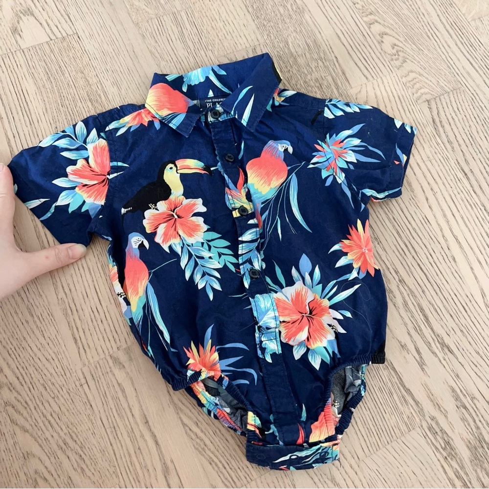 Tropical Baby Boy Romper – The Children’s Place | Size 12–18M